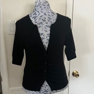 Women's Black Cardigan Sweater